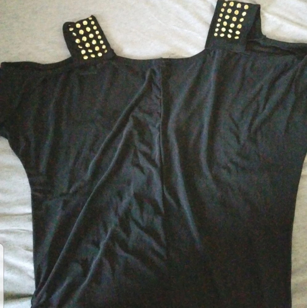 Off the shoulder black top